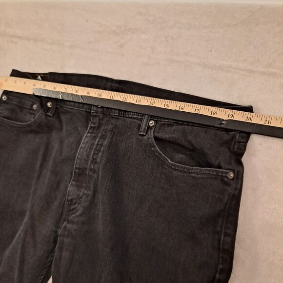 Levis 559 Jeans Mens 40 X 32 (40 X 30) Relaxed Straight Leg Black - Picture 7 of 10
